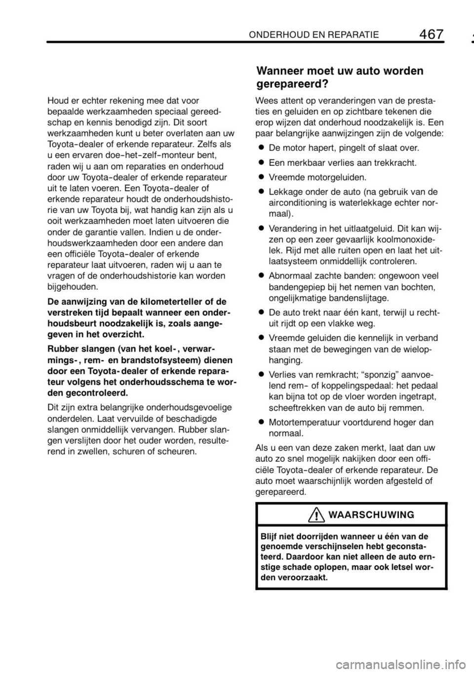 TOYOTA RAV4 2010  Instructieboekje (in Dutch) 