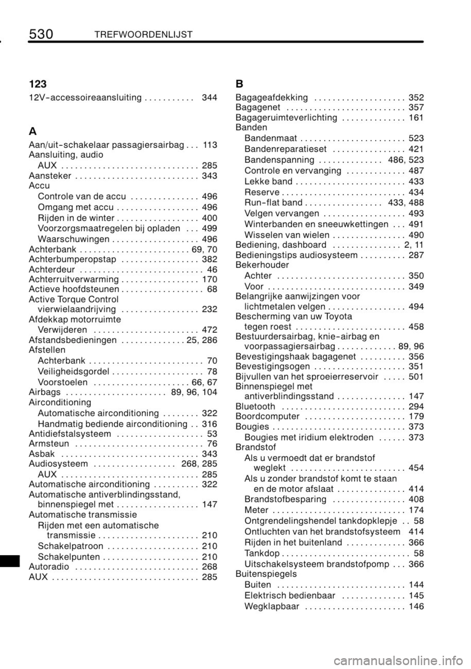 TOYOTA RAV4 2010  Instructieboekje (in Dutch) 