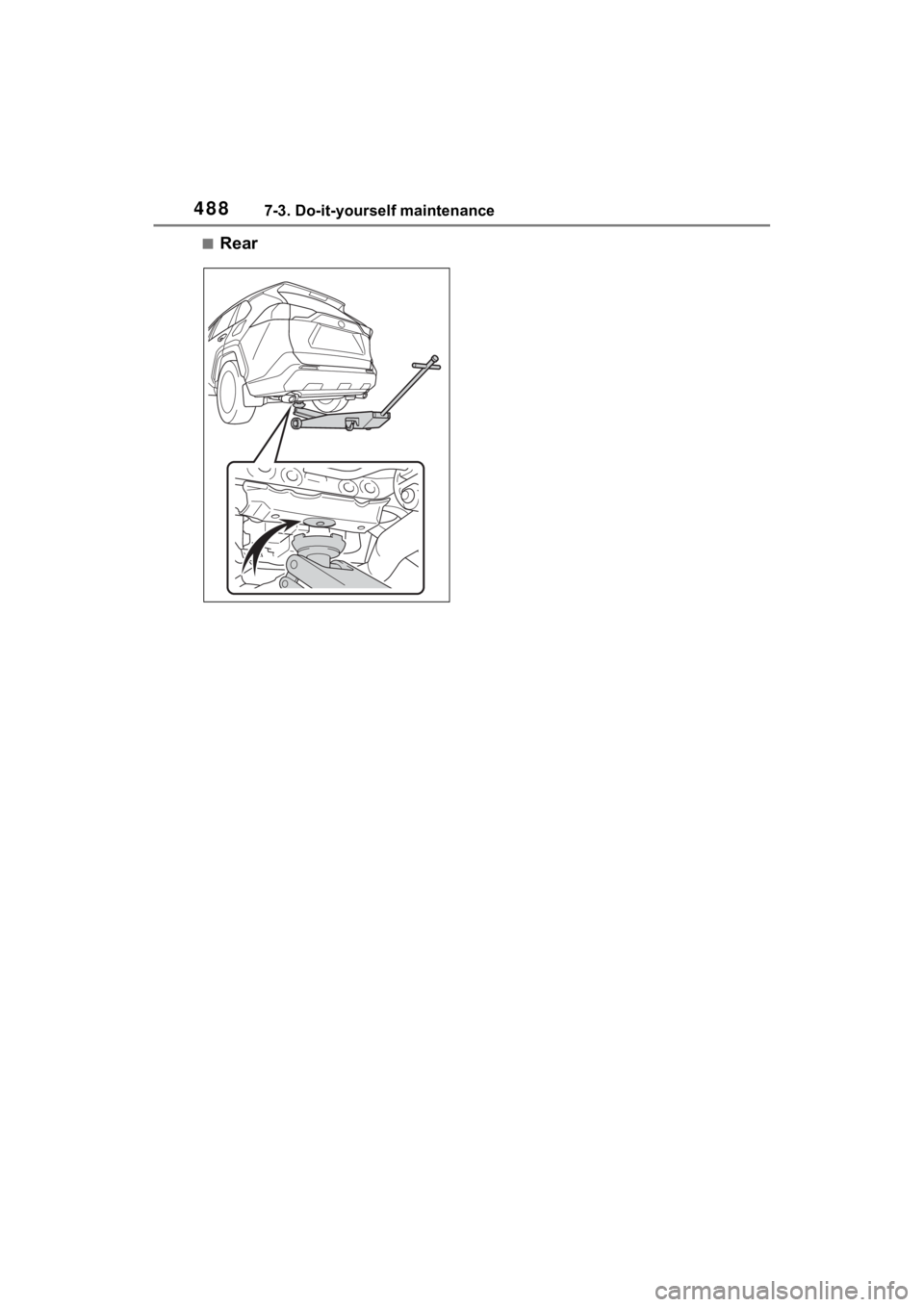 TOYOTA RAV4 PRIME 2023  Owners Manual 4887-3. Do-it-yourself maintenance
■Rear 
