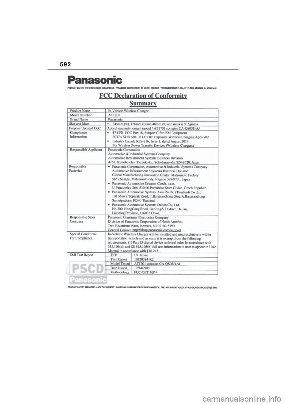 TOYOTA SIENNA HYBRID 2022  Owners Manual 592 