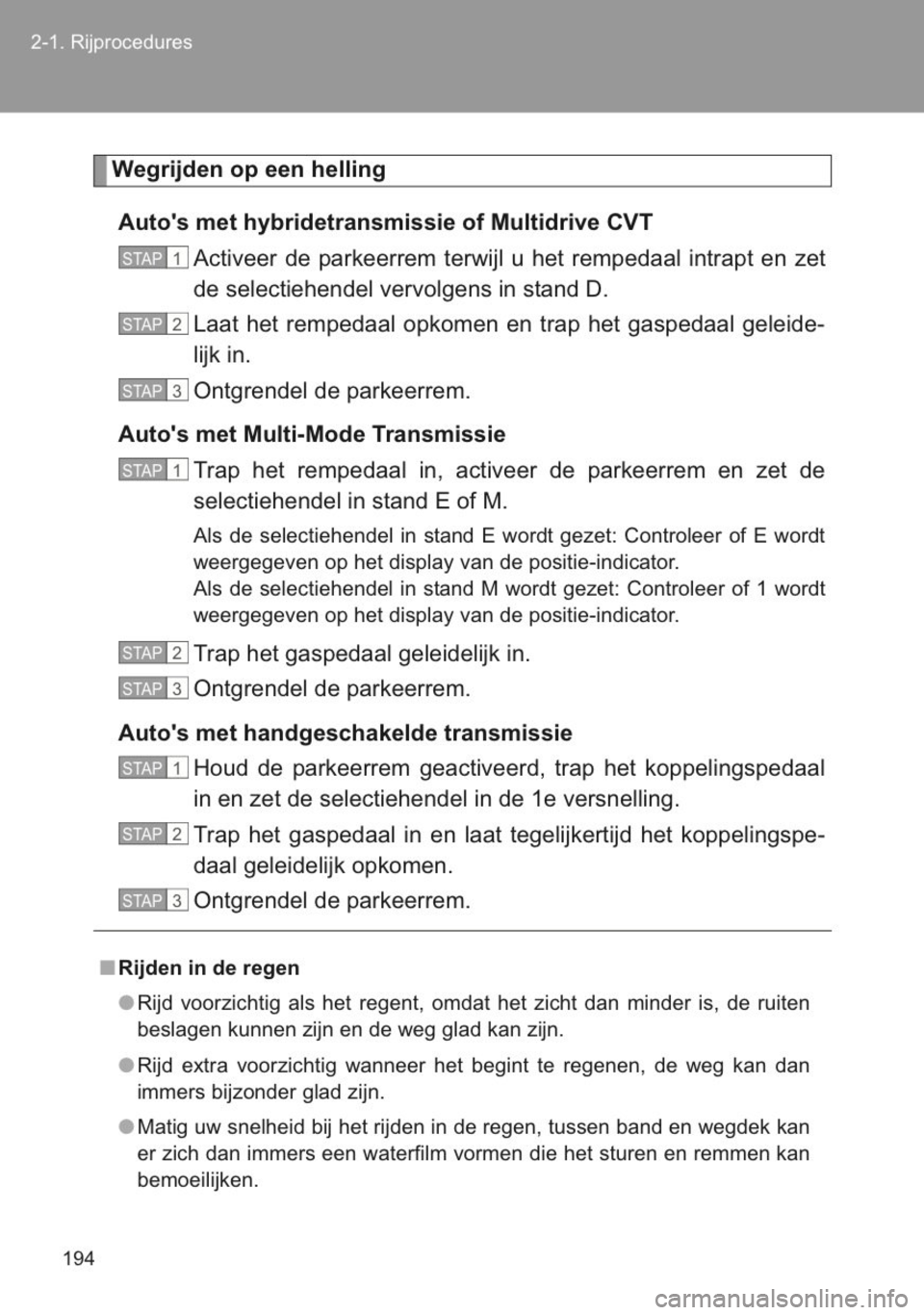 TOYOTA YARIS 2014  Instructieboekje (in Dutch) 