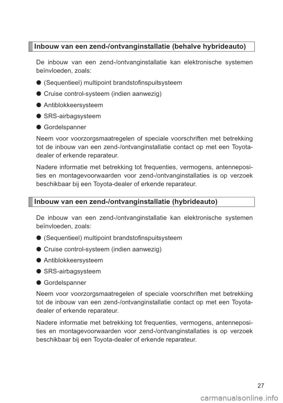 TOYOTA YARIS 2014  Instructieboekje (in Dutch) 