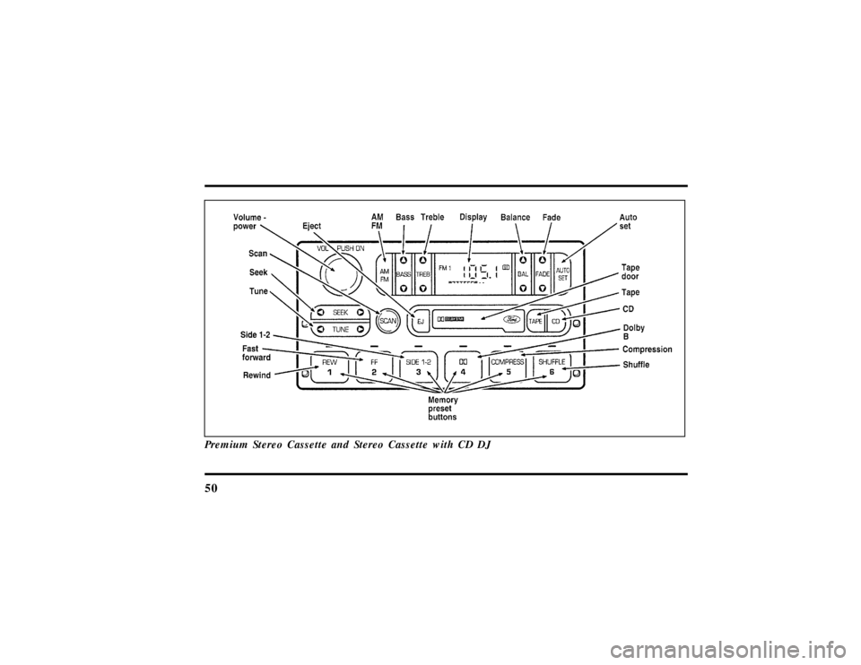 LINCOLN MARK VIII 1997  Owners Manual 50Premium Stereo Cassette and Stereo Cassette with CD DJ
File:04fnas8.ex
Update:Wed Jun 19 10:43:44 1996 