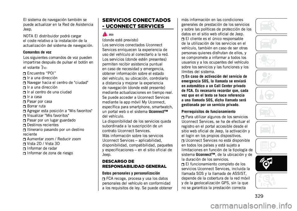 JEEP COMPASS 2021  Manual de Empleo y Cuidado (in Spanish) ����$� ������
�	 �� ��	����	���(� ��	�
�%��)� ��
����� �	����	���+�	� �� ��	 �*�� �� �<���������	
�����
�4�3�,�< �$� �������%����� ��