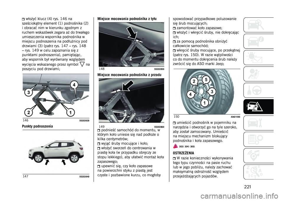 JEEP COMPASS 2021  Instrukcja obsługi (in Polish) �����$�� ��" �
���� �3�O�6 ���� �G�O�R ��
���	�����
�&��� �	��	�
�	�� �3�G�6 ���������
� �3�;�6
� �������" ���
 � �
��	����
� �������
 �
��