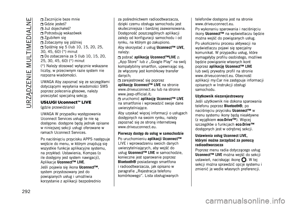 JEEP COMPASS 2021  Instrukcja obsługi (in Polish) ��+�C�)�S�D�)�9�:�F�9��U�+�4�?�F�U�9�D�F�B�4�:�9
��� �)���������	 ��	��	 �
���	
�-����	 ��	���	��d
���  ����	����$�	��d
������	���� ���
�����	�
�)���