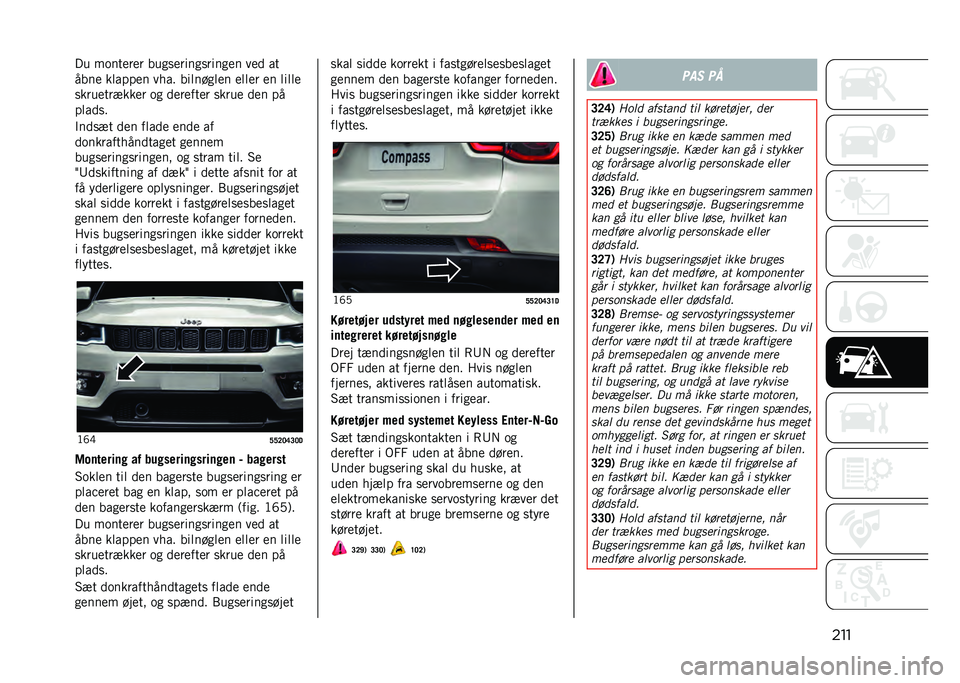 JEEP COMPASS 2021  Brugs- og vedligeholdelsesvejledning (in Danish) ����� ��	������ ���
�
�����
�
����
�� ��� ��
���� ������� ���� ������
��� ����� �� �����
�
����������� �	�
 �������� �