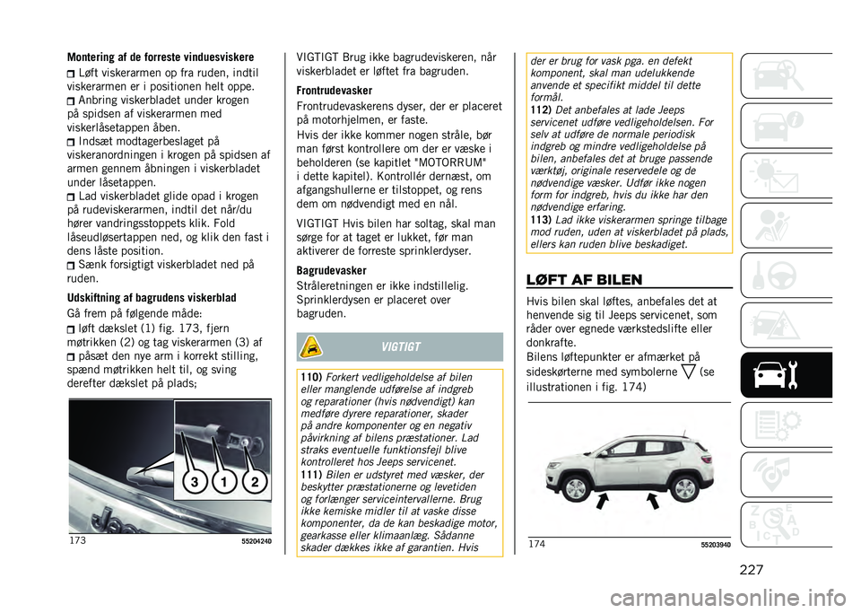 JEEP COMPASS 2021  Brugs- og vedligeholdelsesvejledning (in Danish) ���
�:�������� �� �	� �������� ����	����������
�B��� ���
�������� �	� ��� ������ ������
���
�������� �� � ��	�
����	��