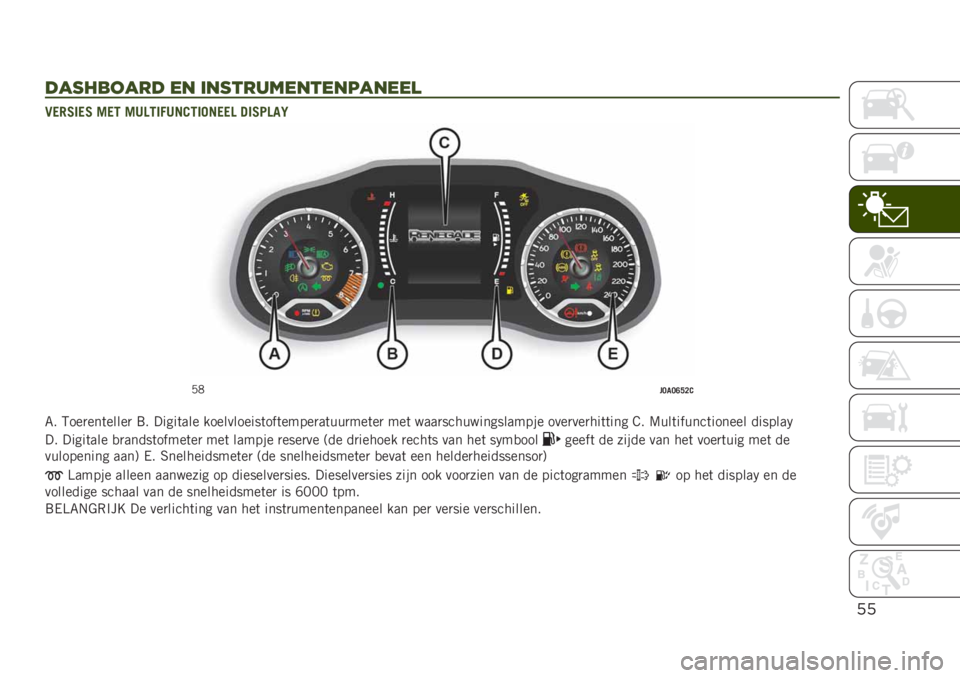 JEEP RENEGADE 2019  Instructieboek (in Dutch) ’’
#!1%,2!-# *" ’"1&-.7*"&*"8!"**)
�6���2���2 �%��5 �%�8��5��/�8��0�5��#���� ���2�7��
�:
�,�2��;�
�;�A�F�<�0
�8� �6���
���	�����
 �9� �����	��
