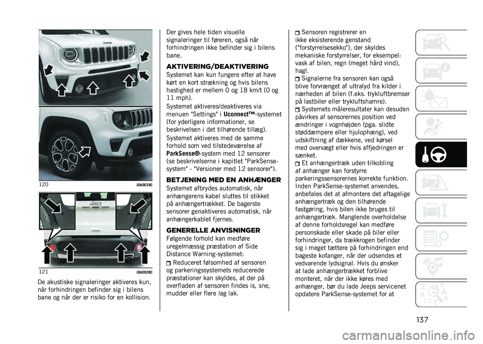 JEEP RENEGADE 2021  Brugs- og vedligeholdelsesvejledning (in Danish) ���
�<�,�2
��<��<�A�>�J�-�<�,�<
��<��<�J�=�E�-
�� ����
���
�� �
��
��������
�� ���������
 ����
��� ��	���������
�� �������� �
��
 � ����