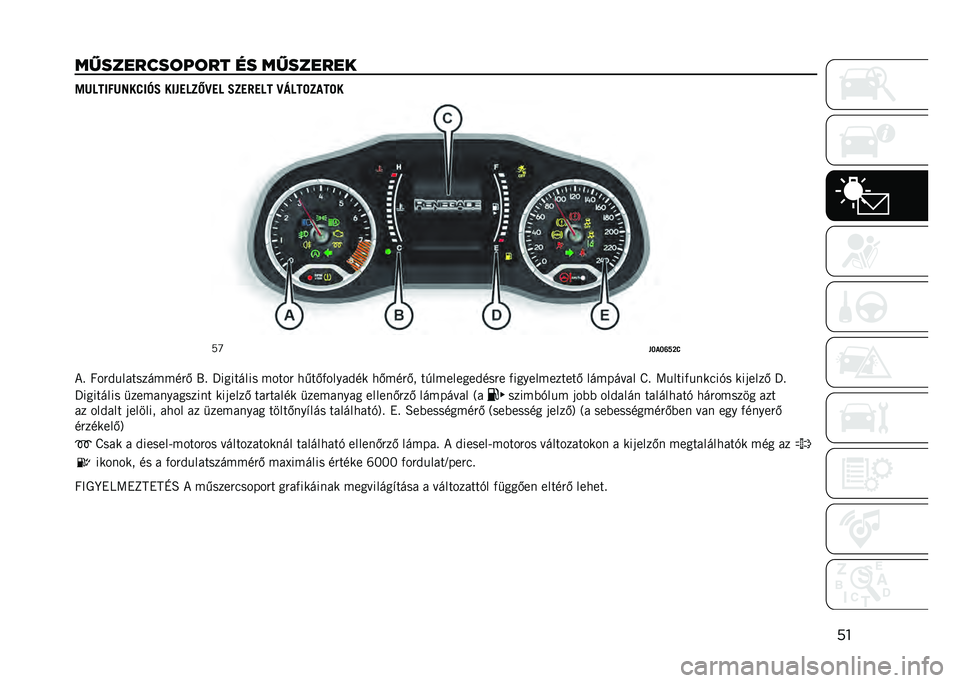 JEEP RENEGADE 2021  Kezelési és karbantartási útmutató (in Hungarian) ��
���������	��	�� �� �������� ��
�����
�B��>��N�? ������A�_�K�� �?�A��)��� �K�H���=�A�-��=�
�5�]
��O�-�O�T�Y�P�>
�*�! �I���&����������
��. �1