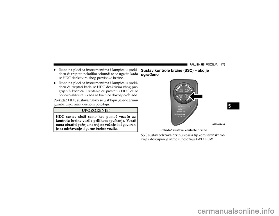 JEEP CHEROKEE 2020  Knjižica s uputama za uporabu i održavanje (in Croatian) 5
�7�(�3�1�,�5�1�,��0��=�6�ù�5�1�(�������
+ �,�N�R�Q�D��Q�D��S�O�R��L��V�D��L�Q�V�W�U�X�P�H�Q�W�L�P�D��L��O�D�P�S�L�F�D��X��S�U�H�N�L
#
�G�D��X��þ�H��W�U�H�S�W�D�W�L��Q�H�N�R�