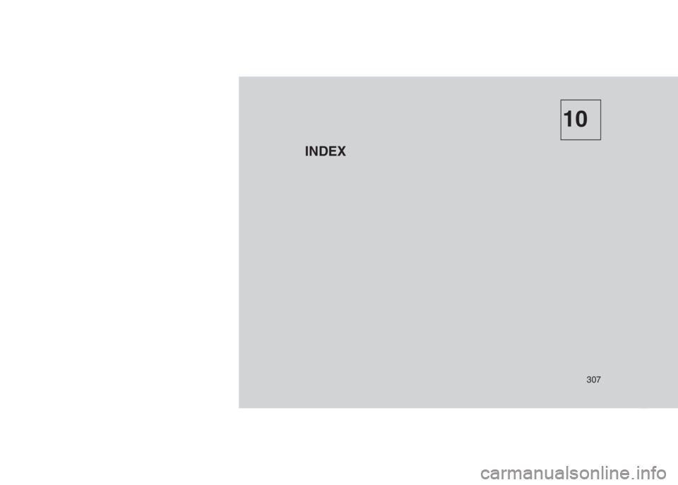 JEEP PATRIOT 2020  Notice dentretien (in French) 10
INDEX
307 