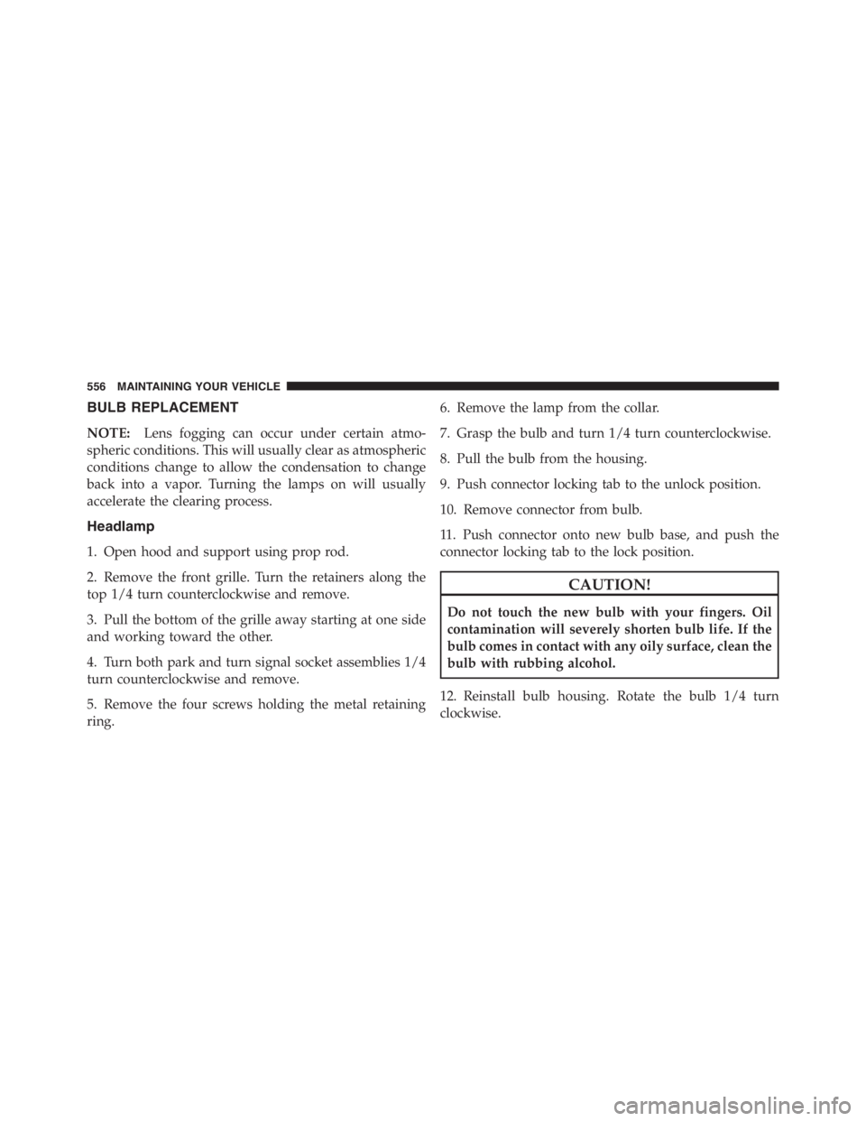 JEEP WRANGLER UNLIMITED 2012  Owners Manual 