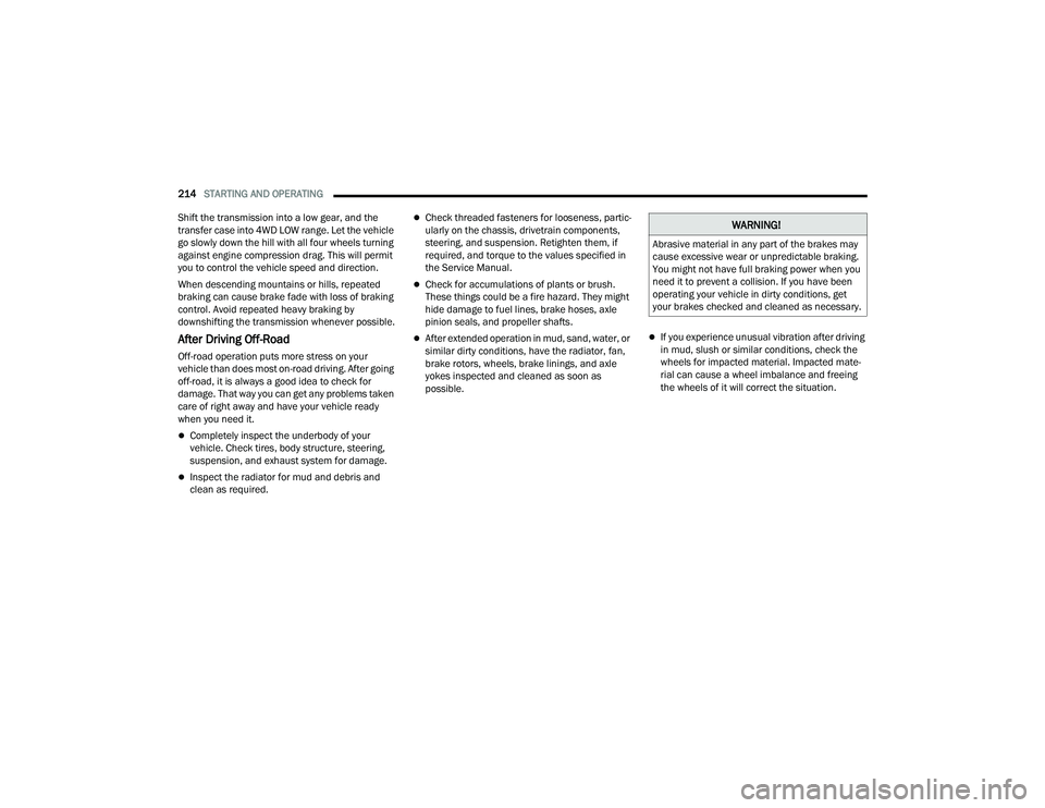 JEEP GRAND WAGONEER 2022  Owners Manual �:�$�5�1�,�1�*�
�$�E�U�D�V�L�Y�H��P�D�W�H�U�L�D�O��L�Q��D�Q�\��S�D�U�W��R�I��W�K�H��E�U�D�N�H�V��P�D�\�
�F�D�X�V�H��H�[�F�H�V�V�L�Y�H��Z�H�D�U��R�U��X�Q�S�U�H�G�L�F�W�D�E�O�H��E�U�D�N�L