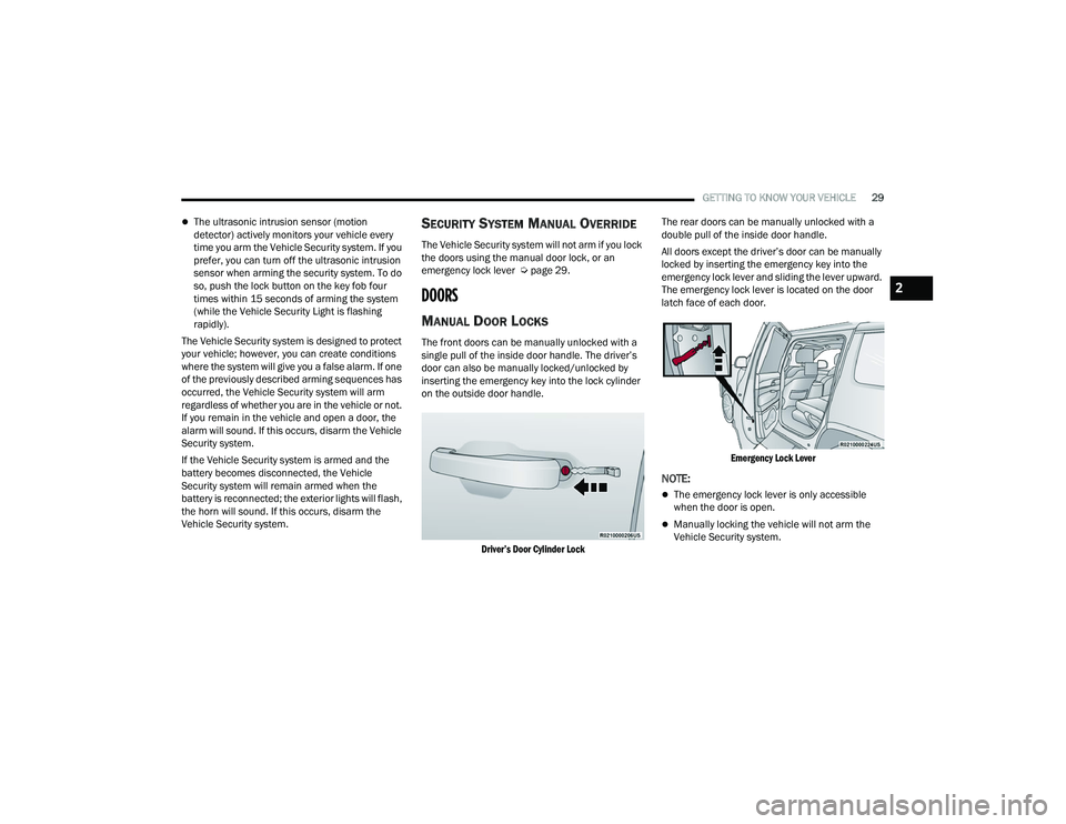 JEEP GRAND WAGONEER 2022  Owners Manual 2

22_WS_OM_EN_USC_t.book  Page 29   