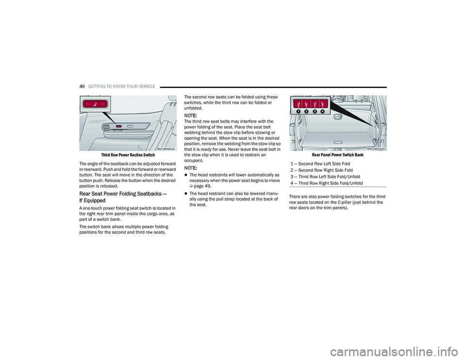 JEEP GRAND WAGONEER 2022  Owners Manual ���³��6�H�F�R�Q�G��5�R�Z��/�H�I�W��6�L�G�H��)�R�O�G
���³��6�H�F�R�Q�G��5�R�Z��5�L�J�K�W��6�L�G�H��)�R�O�G
���³��7�K�L�U�G��5�R�Z��/�H�I�W��6�L�G�H��)�R�O�G��8�Q�I�R�O�G
���