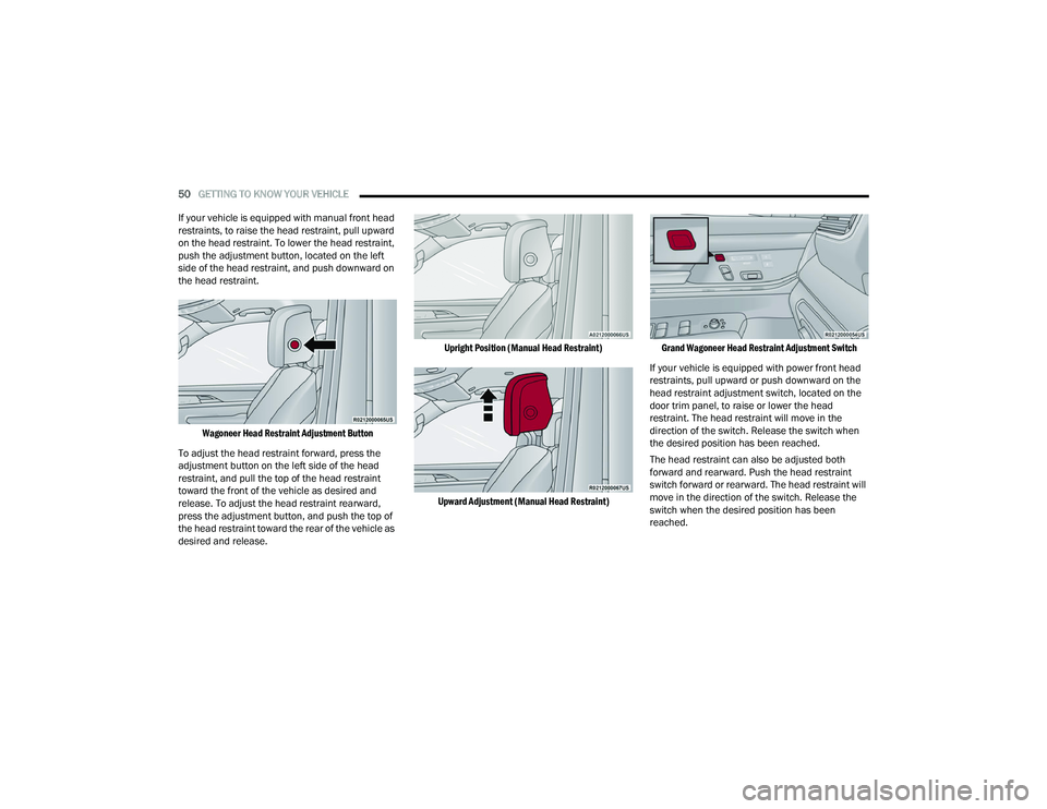 JEEP GRAND WAGONEER 2022  Owners Manual 