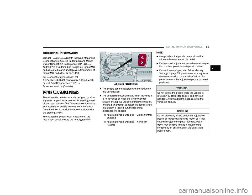 JEEP GRAND WAGONEER 2022  Owners Manual �:�$�5�1�,�1�*�
��R��Q�R�W��D�G�M�X�V�W��W�K�H��S�H�G�D�O�V��Z�K�L�O�H��W�K�H��Y�H�K�L�F�O�H��L�V�
�P�R�Y�L�Q�J���<�R�X��F�R�X�O�G��O�R�V�H��F�R�Q�W�U�R�O��D�Q�G��K�D�Y�H��D�Q�
�D�