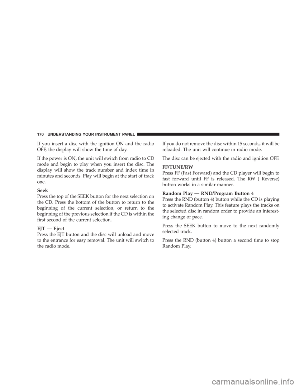 JEEP LIBERTY 2003  Owners Manual 