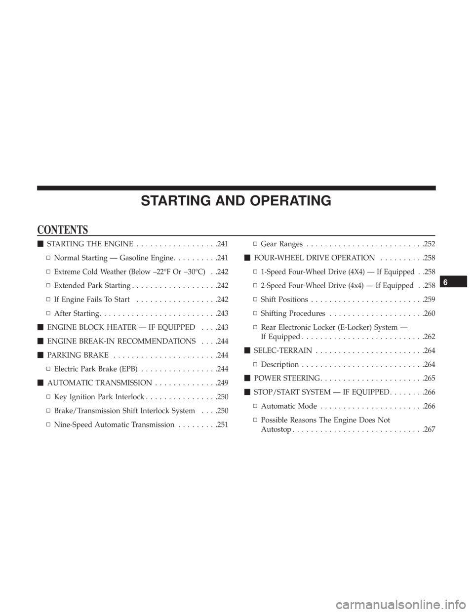JEEP CHEROKEE LIMITED 2017  Owners Manual 