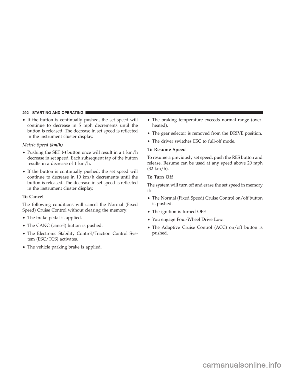JEEP CHEROKEE LIMITED 2017  Owners Manual 
