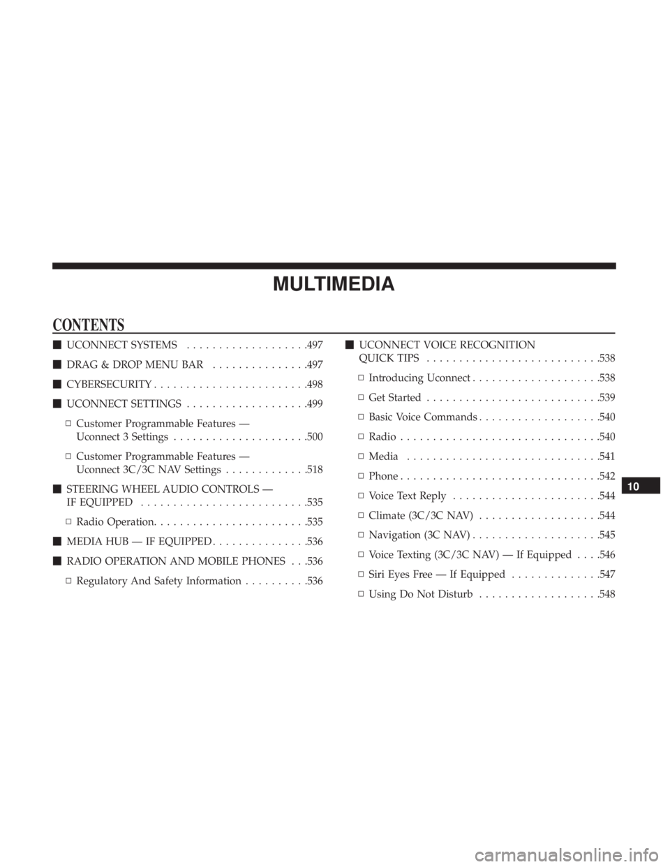 JEEP CHEROKEE LIMITED 2017  Owners Manual 