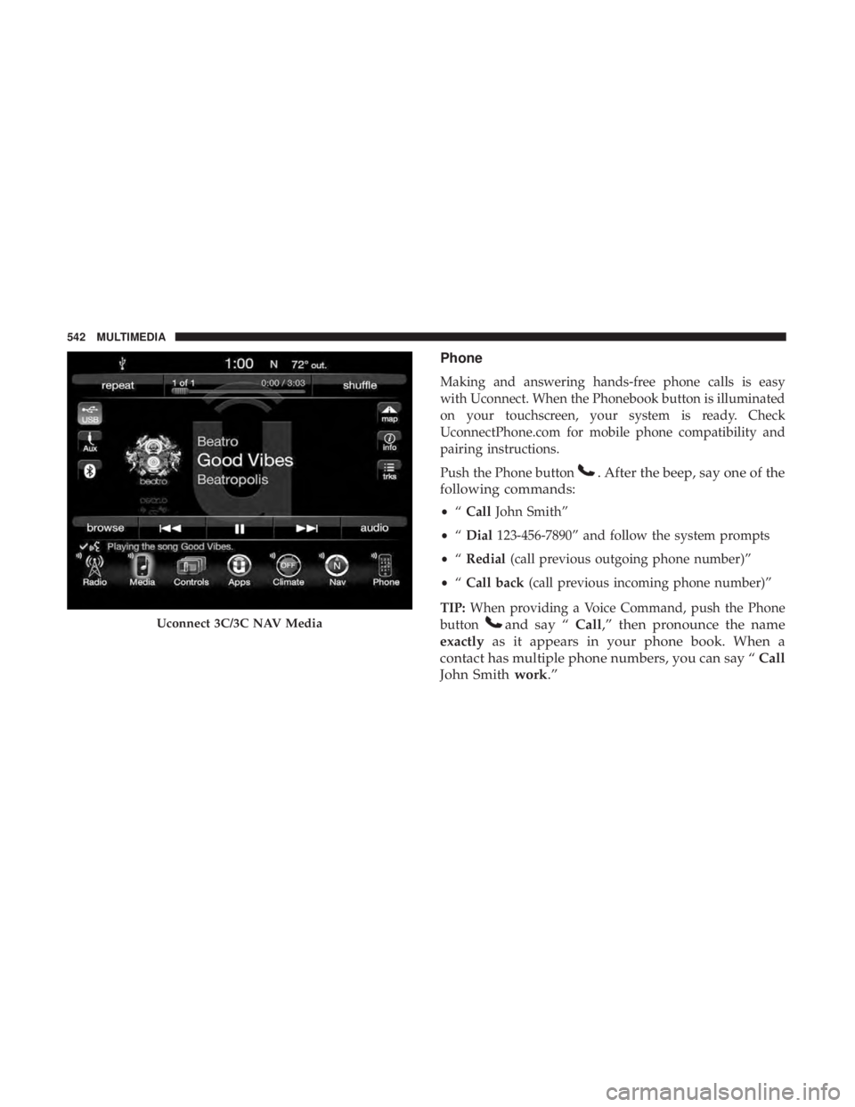 JEEP CHEROKEE LIMITED 2017  Owners Manual 