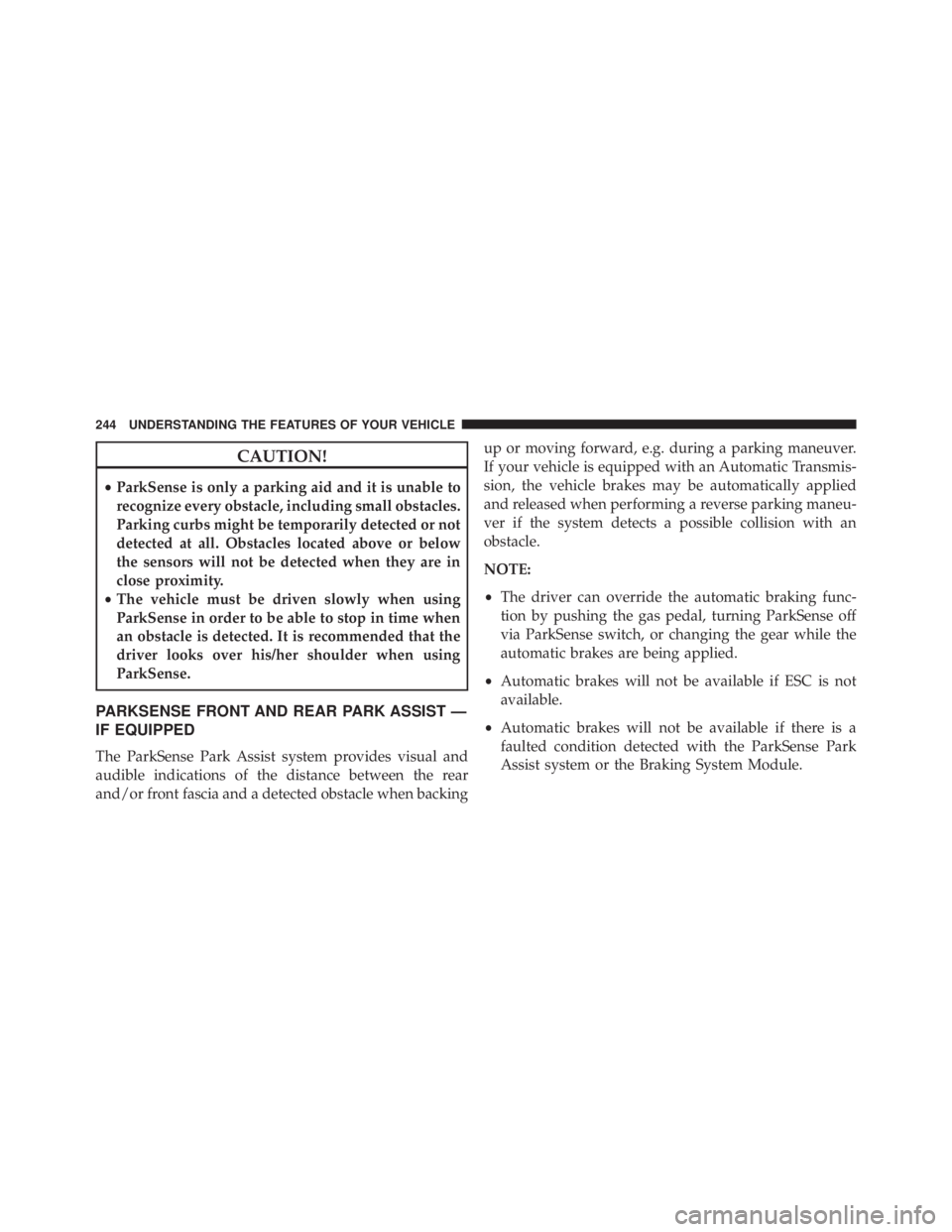 JEEP CHEROKEE LIMITED 2016  Owners Manual 
