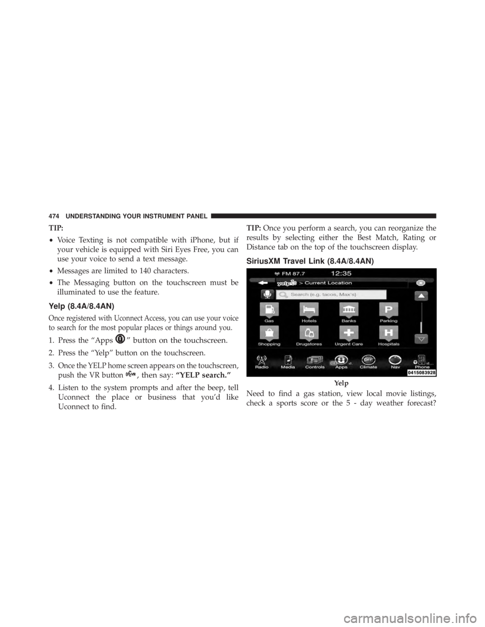 JEEP CHEROKEE LIMITED 2016  Owners Manual 