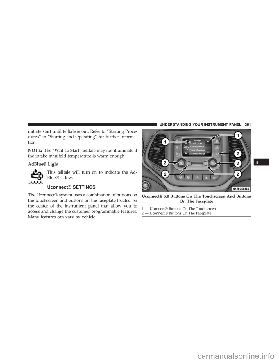 JEEP CHEROKEE TRAILHAWK 2015  Owners Manual 