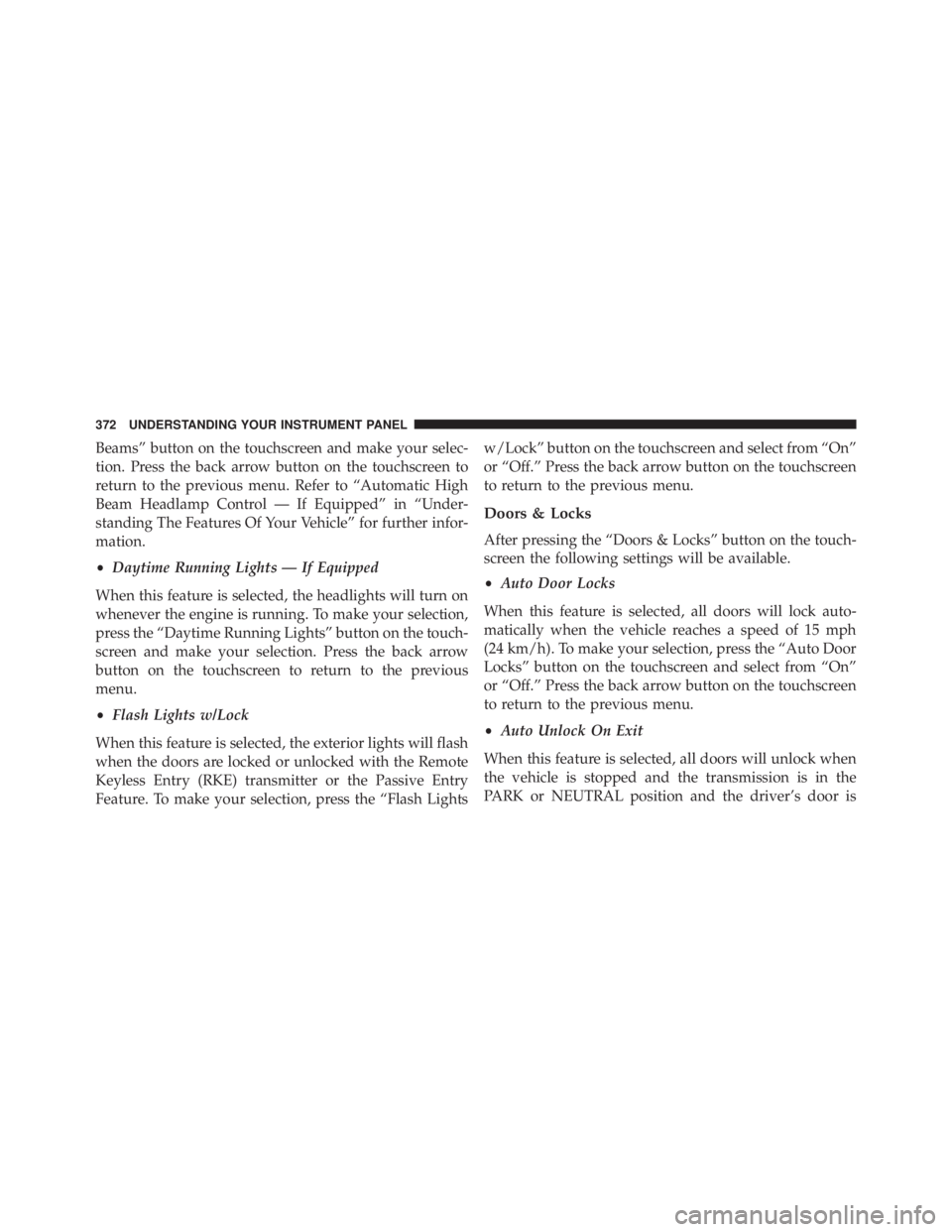 JEEP CHEROKEE TRAILHAWK 2015  Owners Manual 