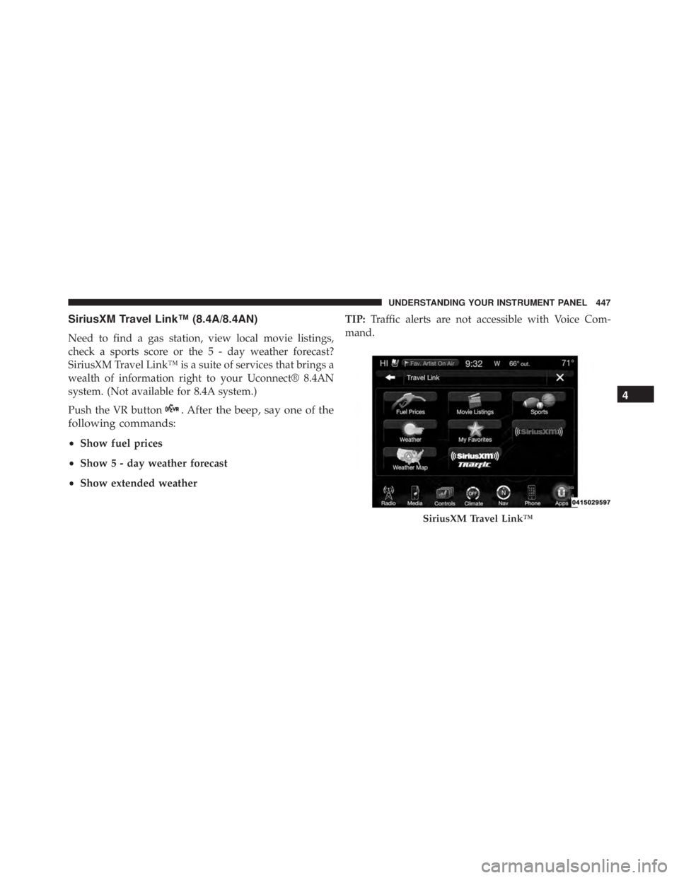 JEEP CHEROKEE TRAILHAWK 2015  Owners Manual 