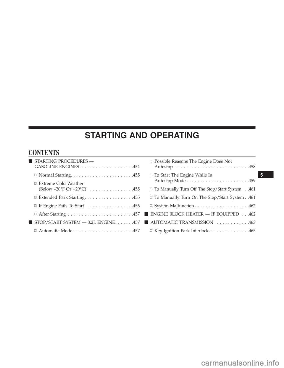 JEEP CHEROKEE TRAILHAWK 2015  Owners Manual 