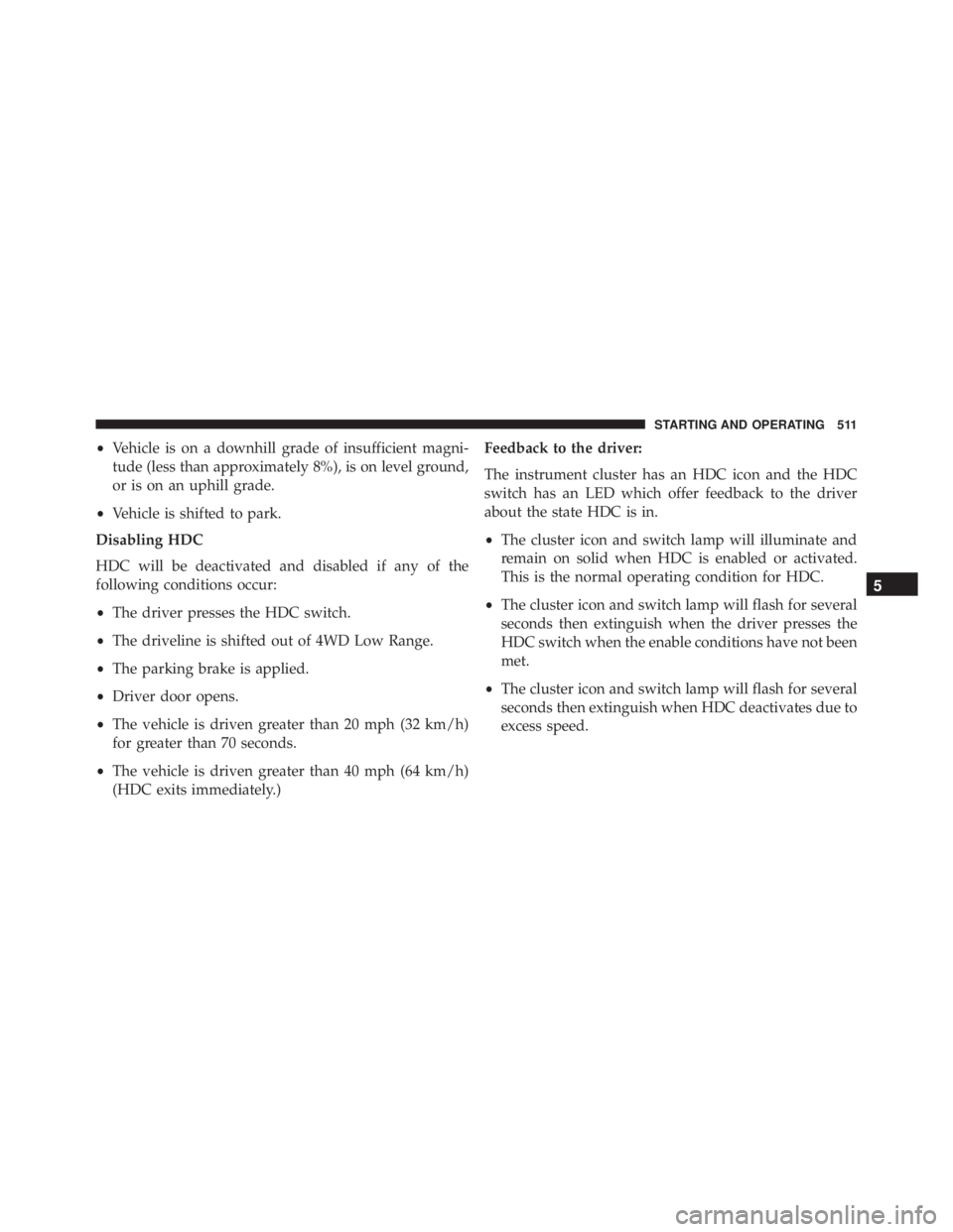 JEEP CHEROKEE TRAILHAWK 2015  Owners Manual 