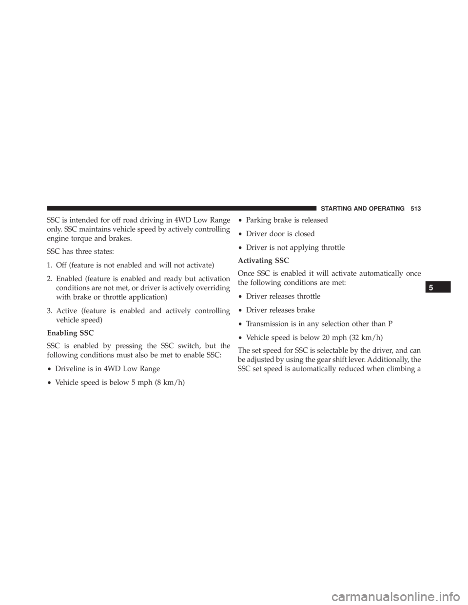 JEEP CHEROKEE TRAILHAWK 2015  Owners Manual 