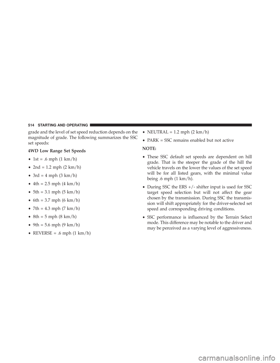 JEEP CHEROKEE TRAILHAWK 2015  Owners Manual 
