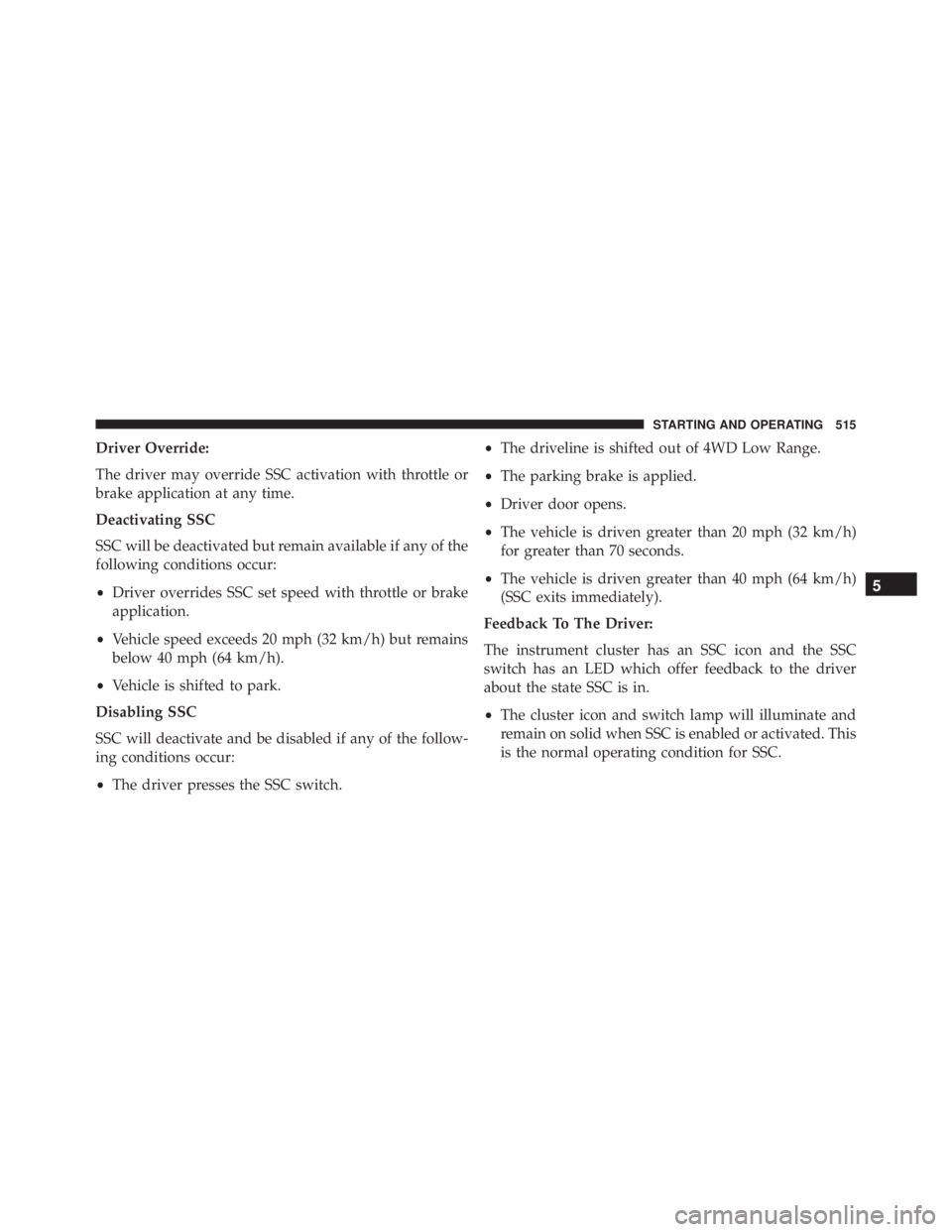 JEEP CHEROKEE TRAILHAWK 2015  Owners Manual 