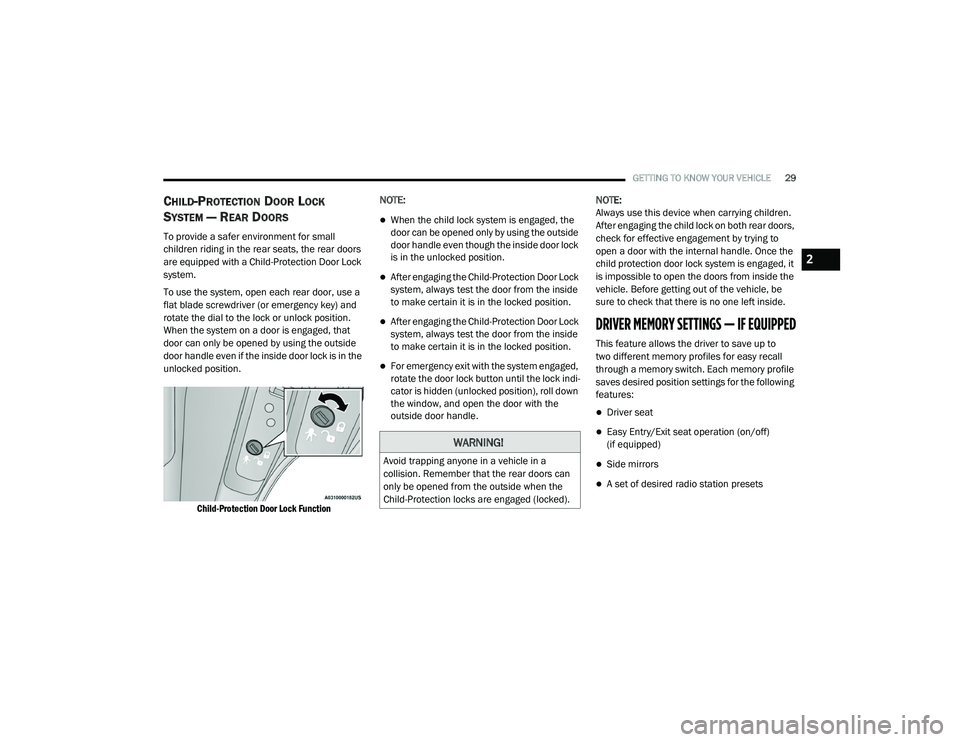 JEEP CHEROKEE LATITUDE LUX 2021  Owners Manual �:�$�5�1�,�1�*�
�$�Y�R�L�G��W�U�D�S�S�L�Q�J��D�Q�\�R�Q�H��L�Q��D��Y�H�K�L�F�O�H��L�Q��D�
�F�R�O�O�L�V�L�R�Q���5�H�P�H�P�E�H�U��W�K�D�W��W�K�H��U�H�D�U��G�R�R�U�V��F�D�Q�
�R�Q�O�\��E�