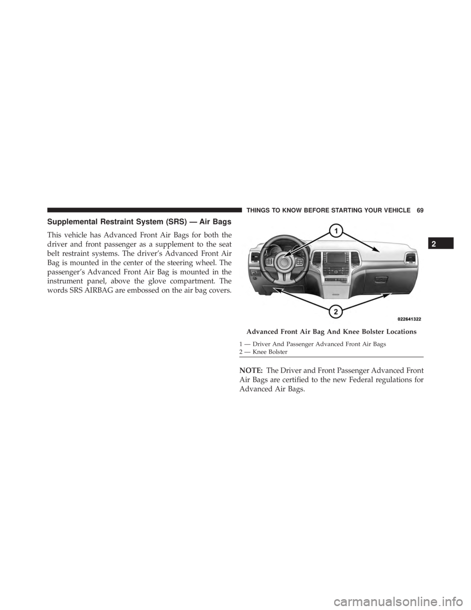 JEEP GRAND CHEROKEE LAREDO 2012  Owners Manual 