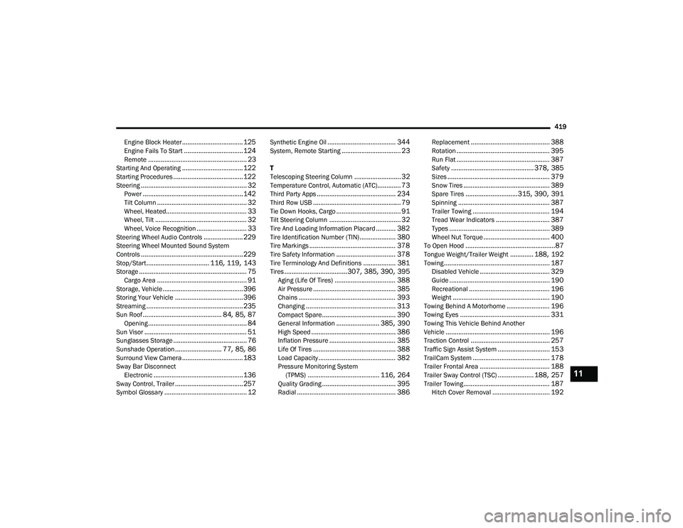 JEEP GRAND CHEROKEE LIMITED 2022  Owners Manual 11 