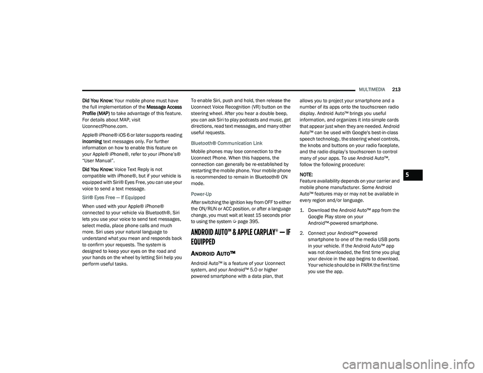 JEEP GRAND CHEROKEE LIMITED 2021  Owners Manual 5

21_WK_OM_EN_USC_t.book  Page 213   