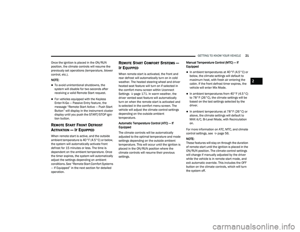 JEEP GRAND CHEROKEE LIMITED 2021  Owners Manual 2

21_WK_OM_EN_USC_t.book  Page 21   