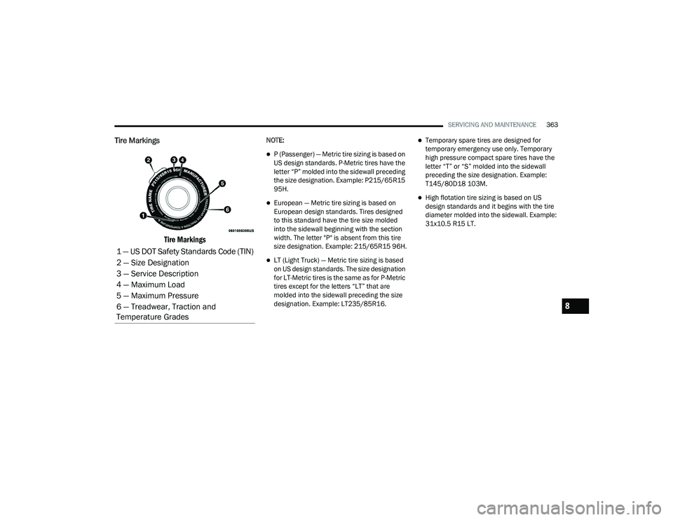 JEEP GRAND CHEROKEE LIMITED 2021  Owners Manual 8

21_WK_OM_EN_USC_t.book  Page 363   