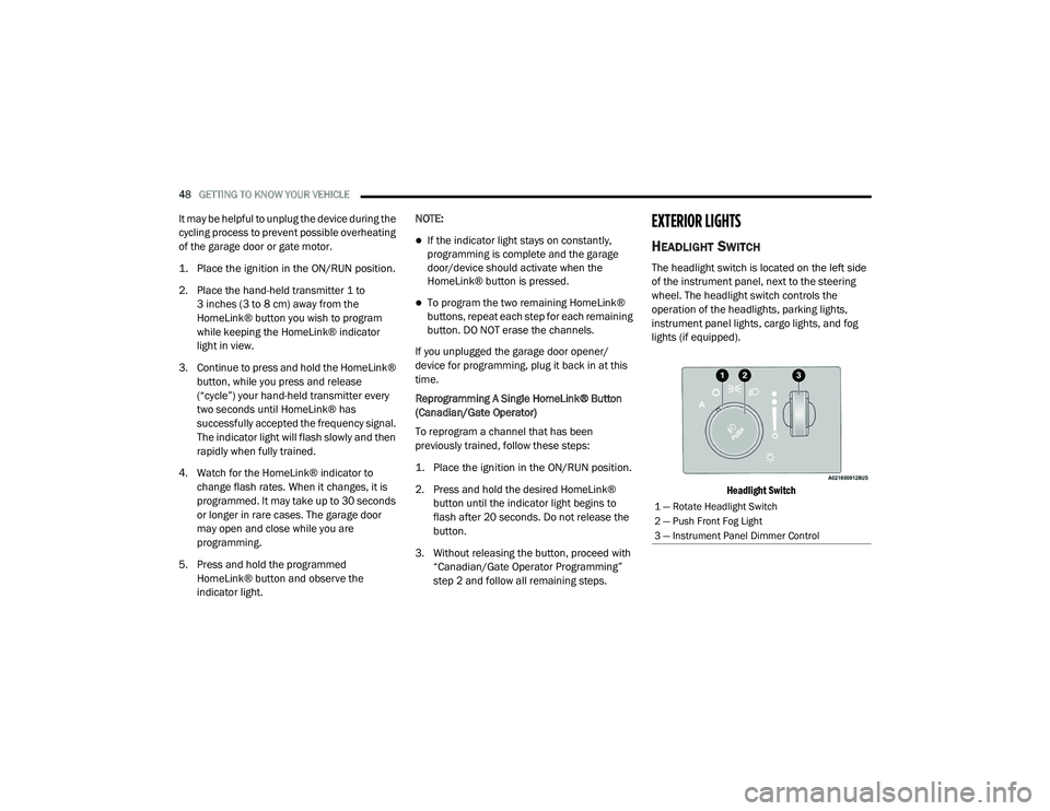 JEEP GRAND CHEROKEE LIMITED 2021  Owners Manual 