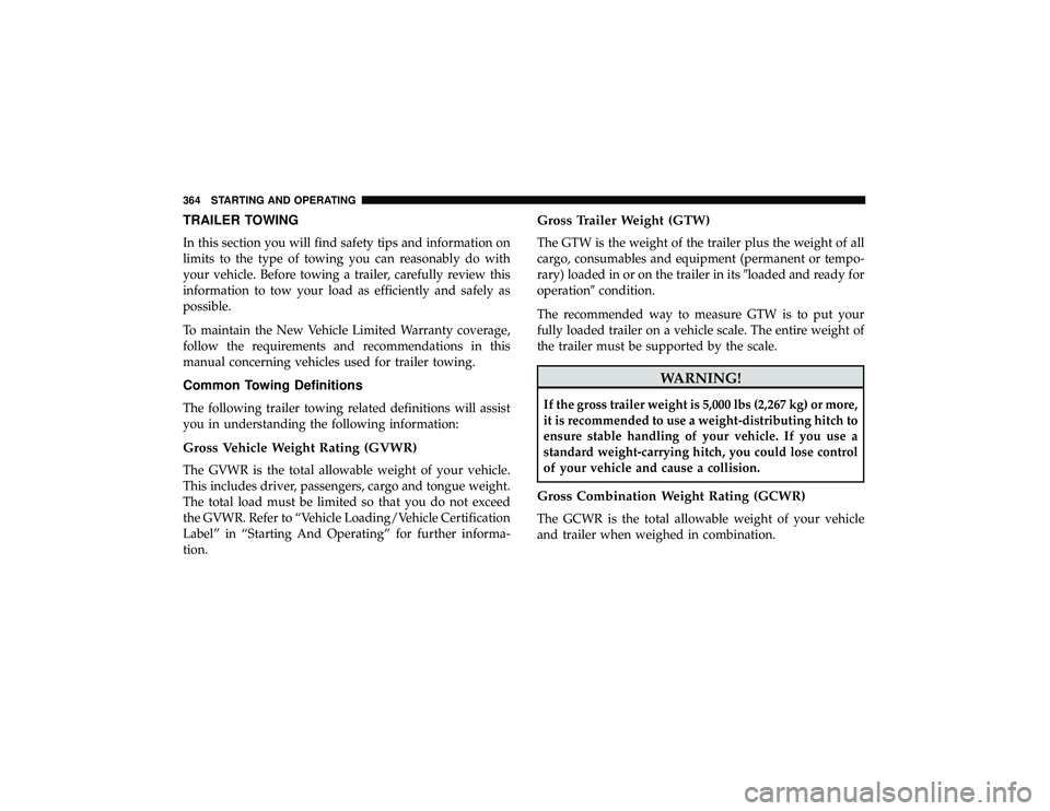 JEEP GRAND CHEROKEE LIMITED 2019  Owners Manual TRAILER TOWING
In this section you will find safety tips and information on
limits to the type of towing you can reasonably do with
your vehicle. Before towing a trailer, carefully review this
informa
