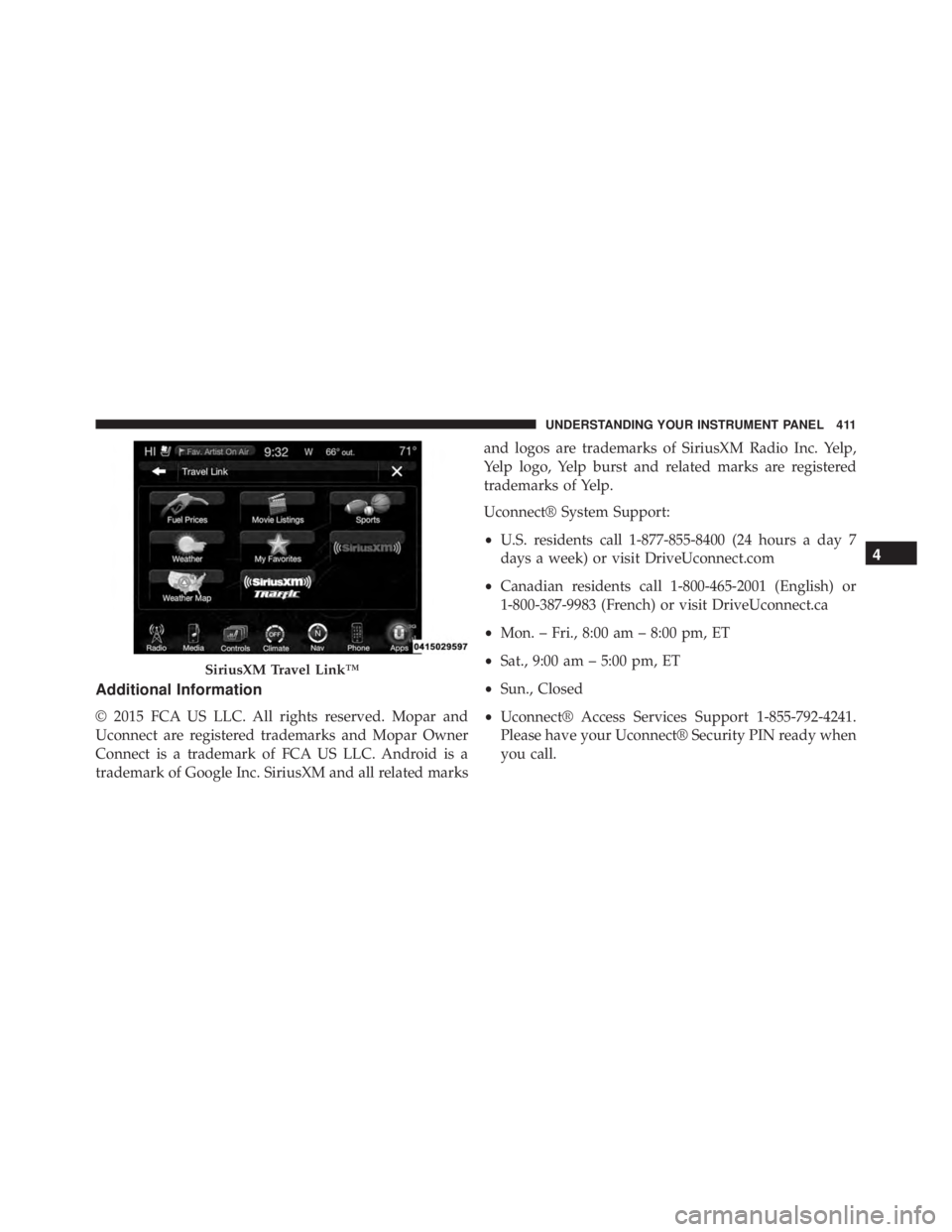 JEEP GRAND CHEROKEE LIMITED 2015  Owners Manual 