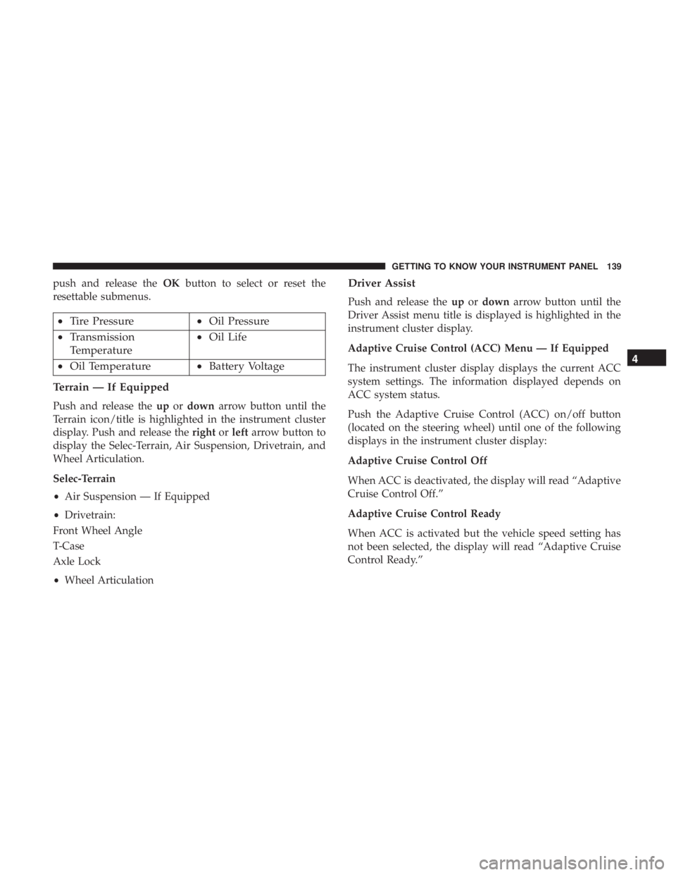 JEEP GRAND CHEROKEE LIMITED 2017  Owners Manual 