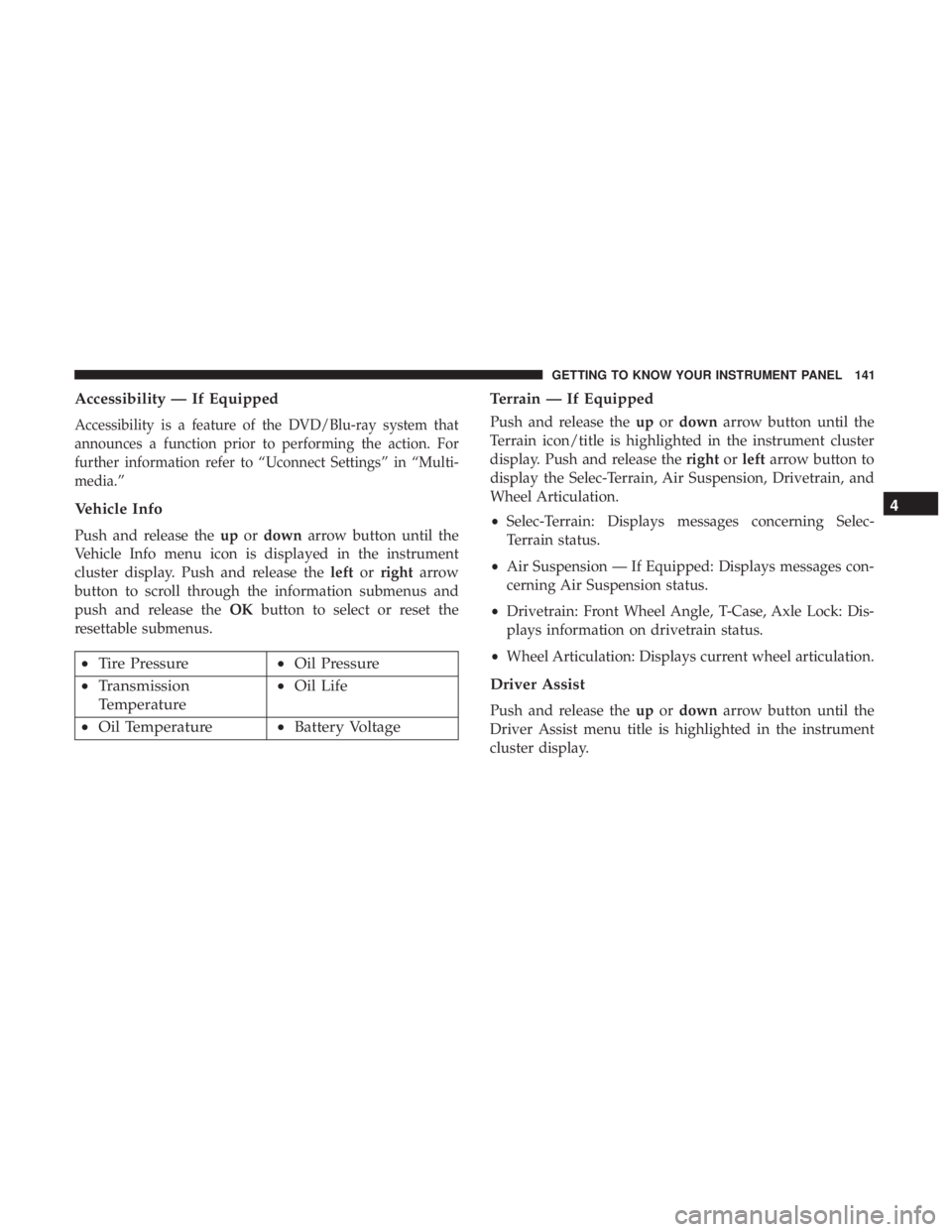 JEEP GRAND CHEROKEE LIMITED 2018  Owners Manual 