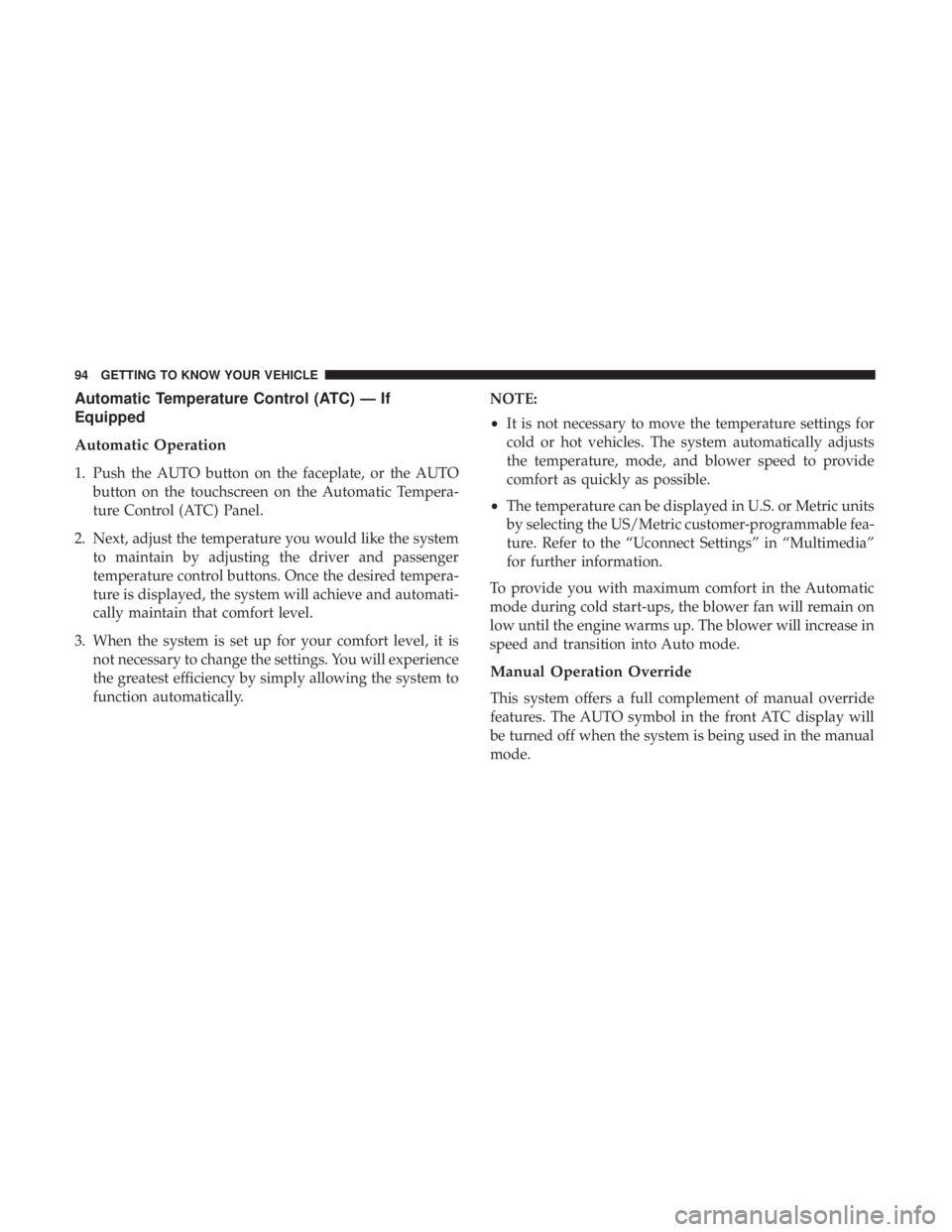 JEEP GRAND CHEROKEE LIMITED 2018  Owners Manual 